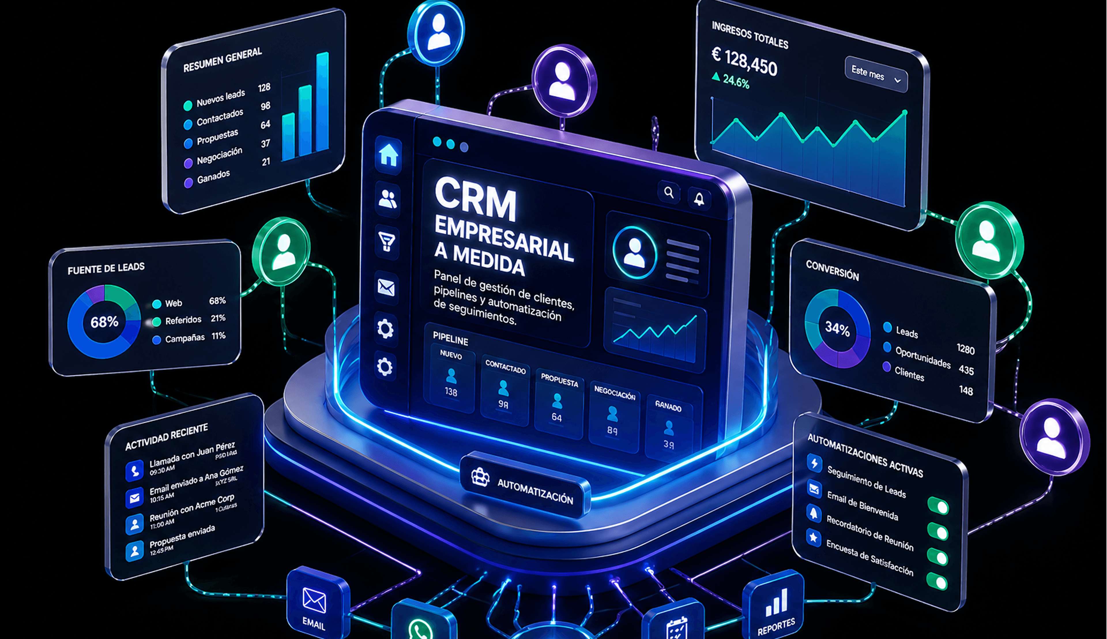 CRM empresarial a medida